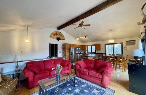 Windham Ski Chalet | Serene Catskills Riverfront Chalet. HotTub + Views!