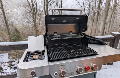 Valley Creek Run Cabin | Serene Green - Fire Pit, Hot Tub, Grill, Deck