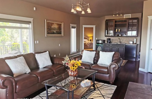 Southwest Mission House | Serene Lake & Mountain View Retreat in Kettle Valley"