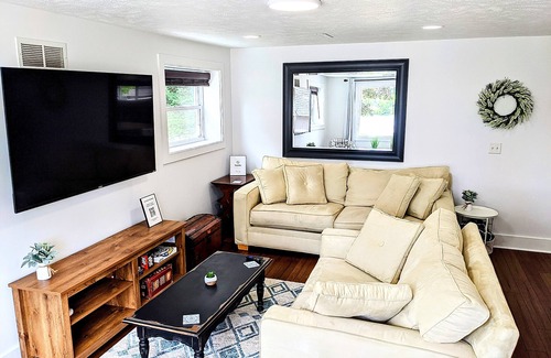 Dowling House | Serene Lakefront Getaway with Pontoon, Beach, Kayaks, and Firepit in ORV County