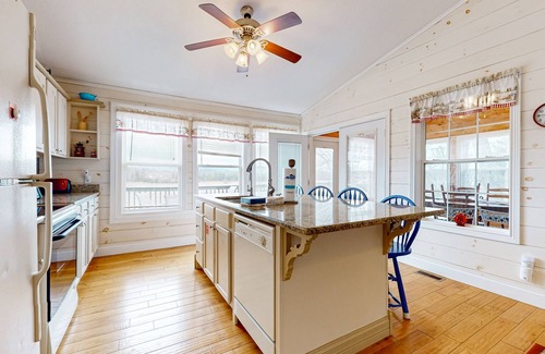 Dandridge House | Serene lakefront home w/free attraction tickets, dock, game room, & fire pit