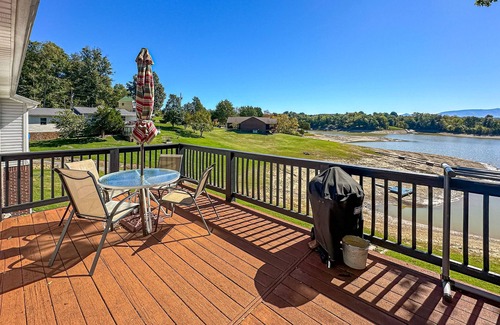 Dandridge House | Serene lakefront home w/free attraction tickets, dock, game room, & fire pit