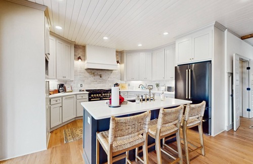 Cleveland House | Serene mountain view home with private pool, firepit, dry sauna, & AC