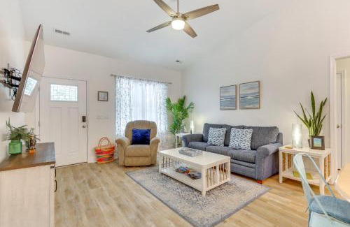 Yaupon Beach House | Serene Oak Island Home with Private Saltwater Pool!