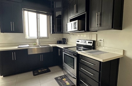 Barbican Apartment | Serenity by Bob Marley Museum/pent house & outdoor hot tub/24 hr security!