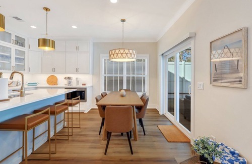 Saint Simons Heights House | Serenity Oasis - Villa 1 - Professionally Designed Duplex Home with Luxurious Heated Pool and Spa!