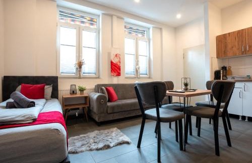 Hochlarmark Apartment | Serviceroom24 - Apartment 1 in Recklinghausen Hoch WLAN - Smart-TV - 24-7 Check-in und Küche