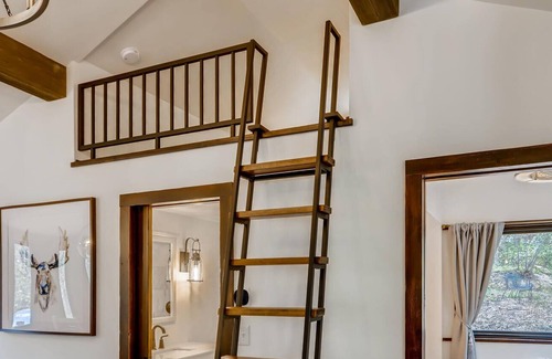 Idaho Springs Cabin | Shale Vibrant & Chic Mod Stylish Creekside Cabin