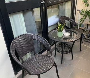 Huaihai Road Commercial Area Apartment | Shanghai Garden Historical loft Apartment with courtyard and citywalk- Near Downtown Wukang Road