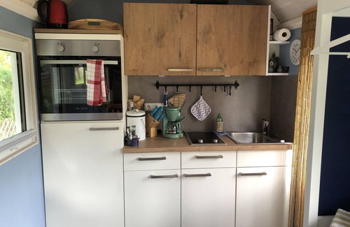 Niederfrohna Apartment | Shepherd's wagon blue Heinrich - Auszeithof Niederfrohna