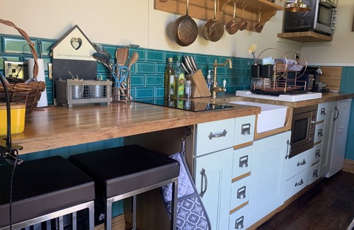 New Forest District Cabin | Shepherds Hut with Scandinavian Hot Tub and hydromassager