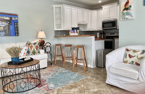 Crystal Beach Condo | Shore Beats Work condo @ Caribbean Dunes across from Crystal Beach - Snowbirds ❤️
