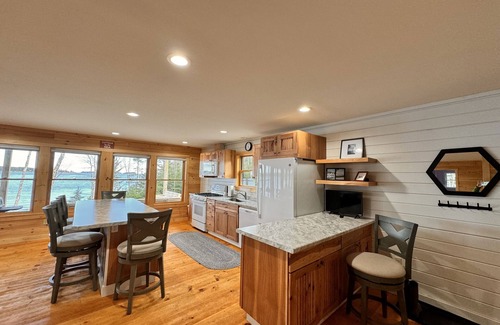 Steuben Cabin | Shoreline solitude, newly built, nestled between evergreens and Pigeon Hill Bay