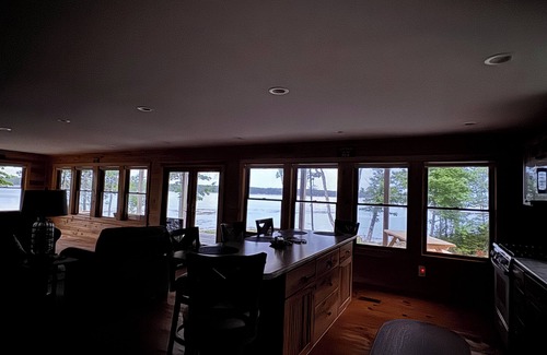 Steuben Cabin | Shoreline solitude, newly built, nestled between evergreens and Pigeon Hill Bay