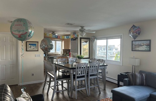 Seaside Heights Apartment | Shorely Perfect Waterfront very private XL 2ndFl Sky Villa + Jacuzzi Dock Kayaks