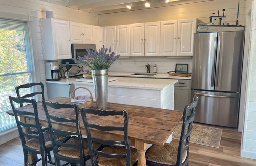 Ocracoke House | Shrimp House: New England coastal style cottage, unique layout.