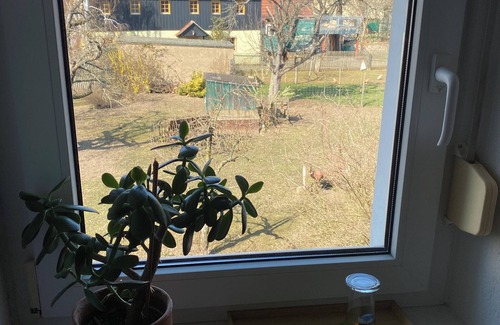 Cossebaude Condo | Single room with bathroom and shared kitchen at HOFGOHLIS