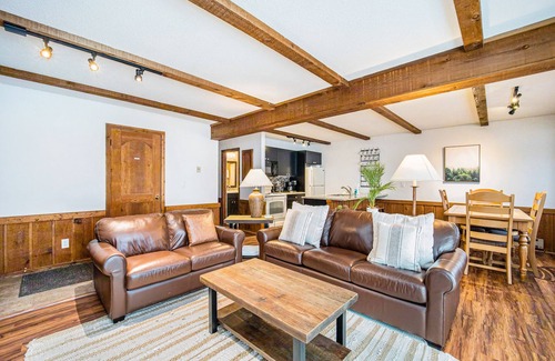 Thompsonville Condo | Ski chalet-inspired getaway with free WiFi & golf course view