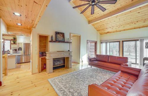 Pocono Summit House | Ski, Hike and More Spacious Log Cabin in Long Pond