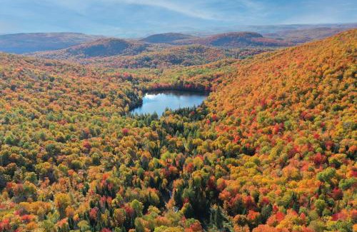 Saint-Faustin-Lac-Carre House | Ski-in/Car-out, HOT TUB with Amazing sunset view