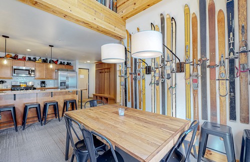Taos Ski Valley Condo | Ski-in/out condo with mountain views, central location, & fireplace