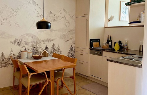 Savognin Apartment | Ski-in/ski-out: 2.5-room apartment directly at the valley station in Savognin