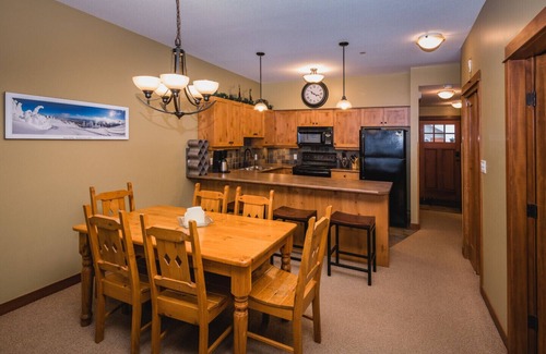 Sun Peaks Condo | Ski in Ski out condo with private Hot Tub backing on Golf course. 2 bed 2 bath.
