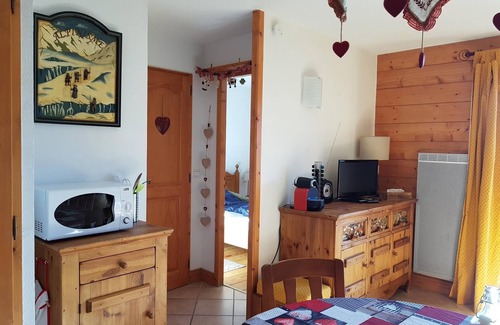 Bisanne 1500 Apartment | Ski-to-door apartment rental 5 people with access to Domaine des Saisies