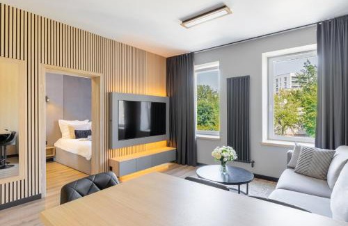 Baluty Apartment | SKY Home- Piwna Wood -Manufaktura, Parking, Dostęp na Kod