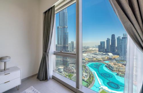 Mirdif House | Skyline Serenity Breathtaking Full Burj Khalifa View from a High Floor 3905