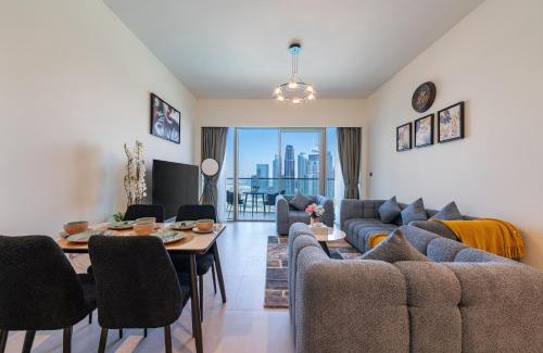 Mirdif House | Skyline Serenity Breathtaking Full Burj Khalifa View from a High Floor 3905