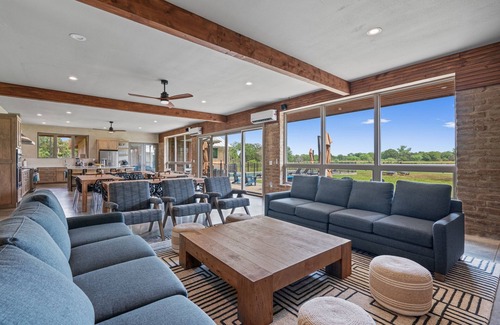 La Grange House | Sleep 40+ Lakeside Retreat on 53 Acre Ranch