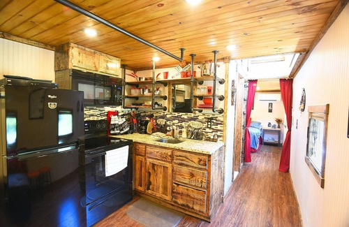 Clyde Cabin | Sleep in a caboose on a 65 acre buffalo ranch!