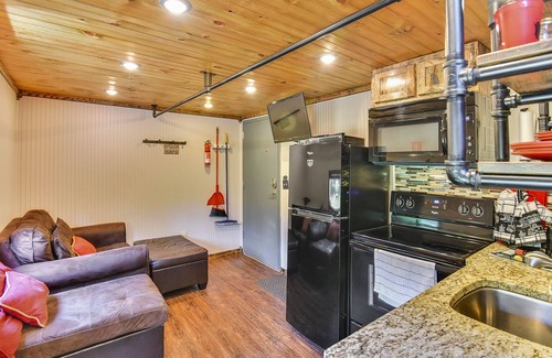 Clyde Cabin | Sleep in a caboose on a 65 acre buffalo ranch!