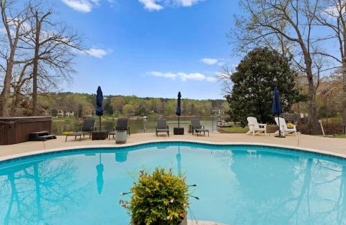 Sherrills Ford House | Sleeps 22 Lakefront w Private Dock Pool 2 Houses Lake Living by AvantStay