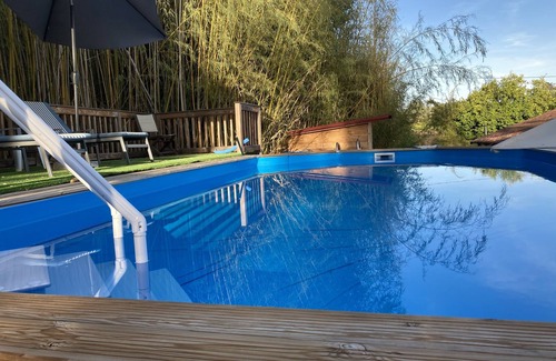 Bazens House | Sleeps 4 ideal for 2 couples own pool,hot tub 2 gites side by side