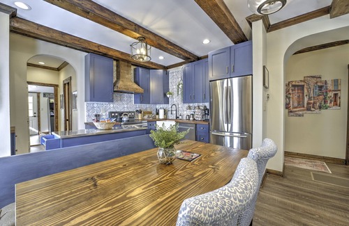 Northside House | Sleeps 8, hot tub, family friendly with fenced yard, arcade, fire pit