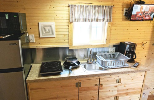 Lansing Hotel | Sleeps up to 2, electric, water, kitchenette, full bathroom, air conditioned/heated.