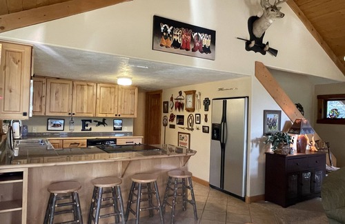 Bayfield Cabin | Slice of heaven! nn Log home w/huge deck & outstanding views on 7 acres w/creek