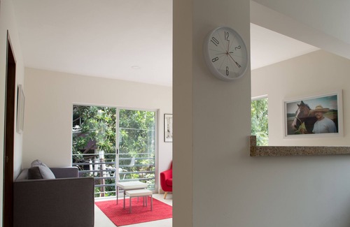 San Miguel Chapultepec Apartment | Slick apartment in gallery art district