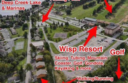 McHenry House | Slippery Slope Cabin at Deep Creek Lake/Wisp Mountain (3 BR)