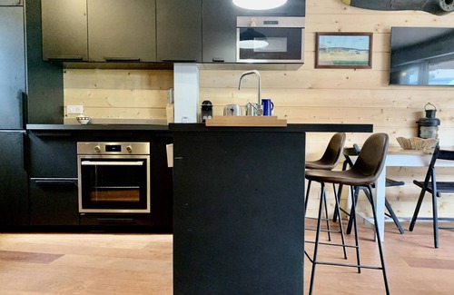 Le Canon House | Small duplex house with terrace in residence with swimming pool center Le Canon