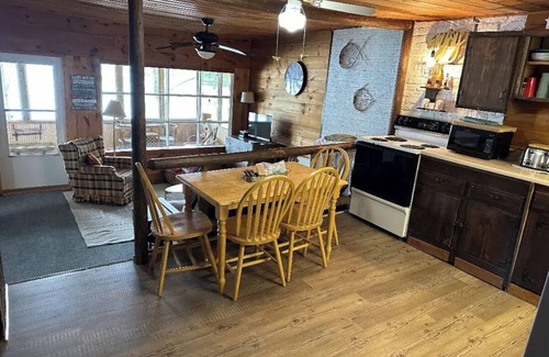 Town of Macomb Cabin | Small Lakefront Cabin on Black Lake with Dock -can sleep 13