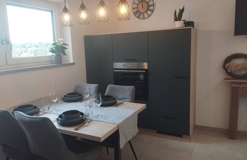 Stallwang Apartment | Small mountain farm in the Bavarian Forest. Beautiful terrace with fireplace