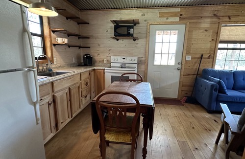 Quitman Cabin | Small Rustic Cabin Near Greers Ferry Lake w/1 Bedroom 1 Bath &Full Size Sofa bed