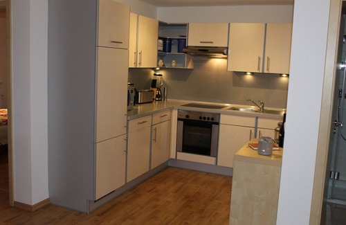 Nieder-Werbe Condo | Small vacation apartment (65m²) with "beautiful view" Garden with playground