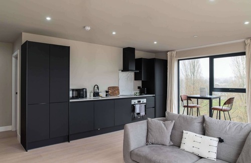 Bloxwich Apartment | Smart 1 Bed Apartment in Birmingham w Roof Terrace