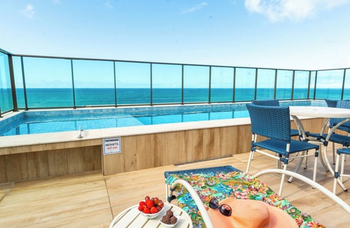 Boca do Rio Apartment | Smart Orla: 2 Bedrooms with Air Conditioning, Pool and Garage