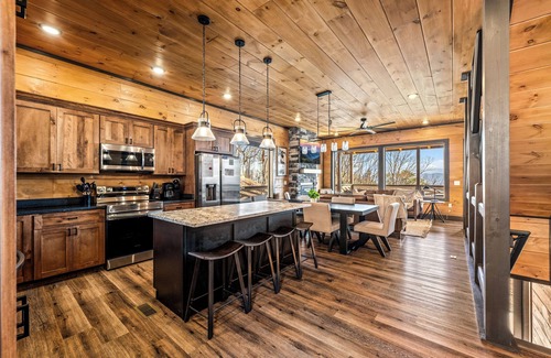 Sevierville Cabin | SMHideaway: Mtn Views, Indoor Pool, Theater, Games, Hot Tub, Wifi