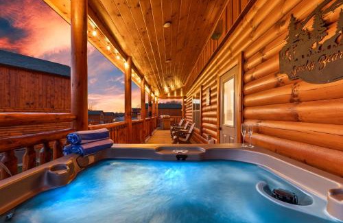 Pigeon Forge House | Smoky Bear Splash Top Rated Private Pool Cabin with Hot Tub, Mtn Views, Arcade Games, Excellent Location